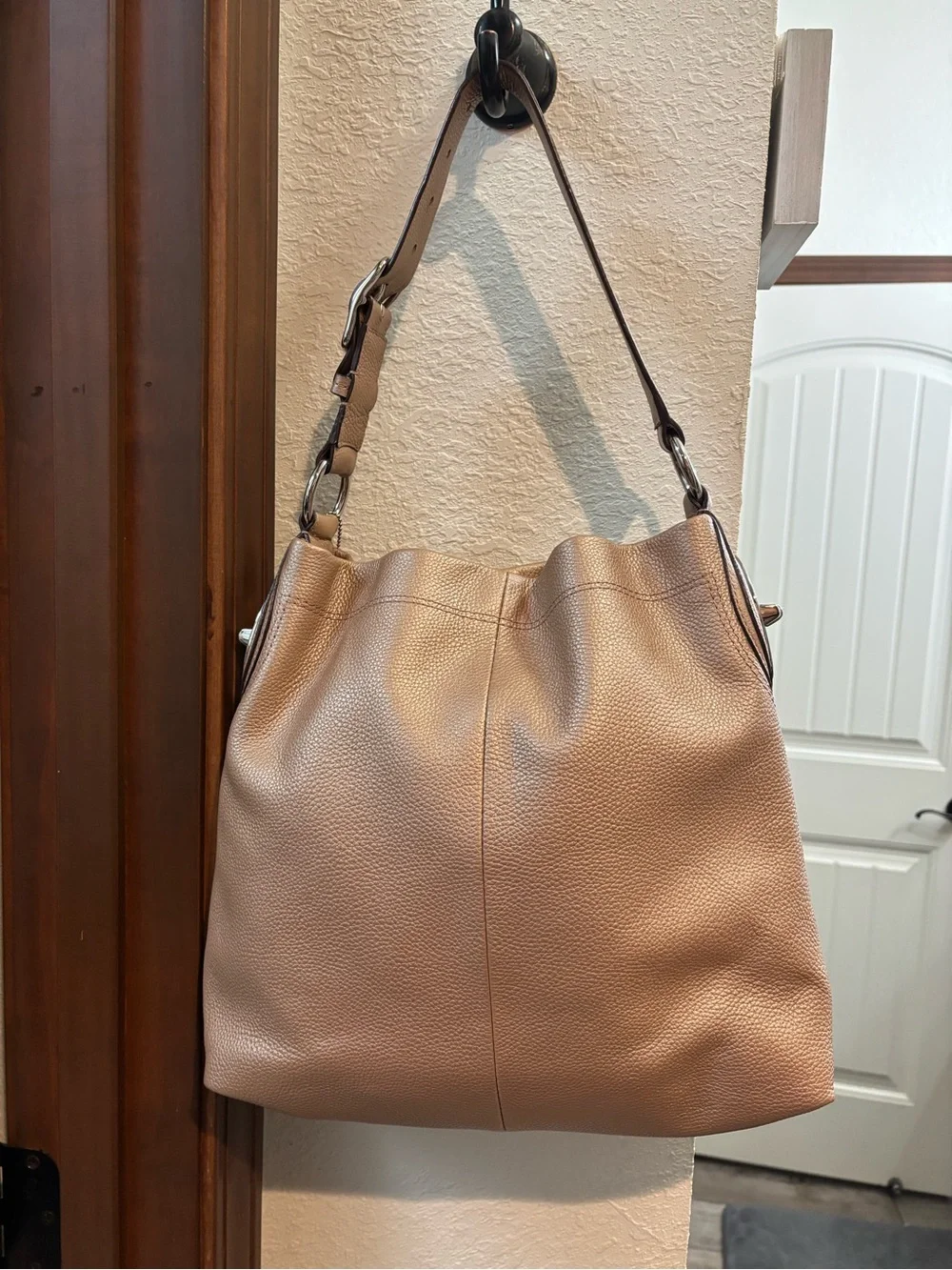 Coach Madison Phoebe Champagne Shoulder Bag